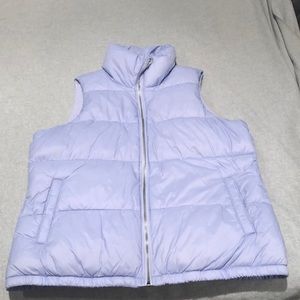 Lavender puffer vest